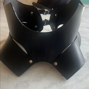 Black Leather ZANA BAYNE Harness Belt - Size M